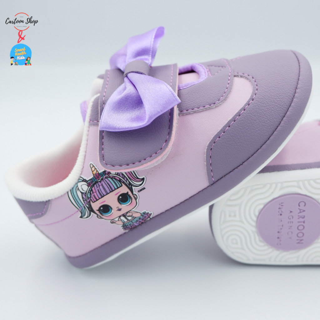 รองเท้าผ้าใบเด็ก LOL Surprise รุ่นใหม่ล่าสุด! SWEET PASTEL มี 2 สี สีชมพูพาสเทลและสีม่วงพาสเทล มาพร้อมโบว์สุดเก๋
