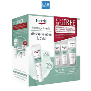 [SET 1 Get 3] Eucerin Set Pro Acne Solution A.I. Clearing Treatment 40 mL. Free A.I. Treatment 5 mL. 2 Pcs. + Cleansing Gel 20 mL. 1 Pc.