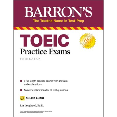 c321 TOEIC PRACTICE EXAMS (WITH ONLINE AUDIO) (BARRON'S TEST PREP) 9781506273433