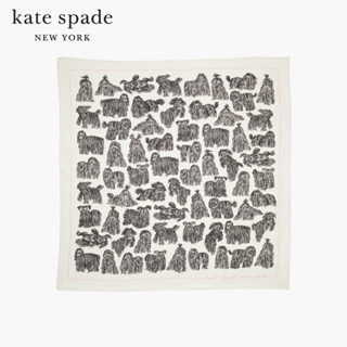 KATE SPADE NEW YORK BEST IN SHOW SILK SQUARE SCARF KS1003837 ผ้าพันคอ