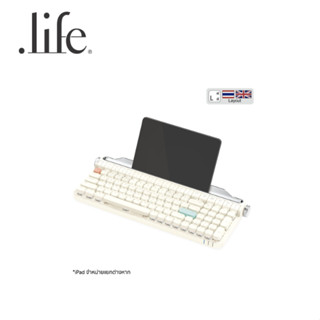 Actto คีย์บอร์ดไร้สายดีไซน์ย้อนยุค Actto Mechanical Keyboard B705 [คีย์ไทย-อังกฤษ] by dotlife