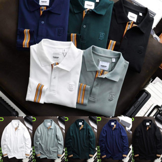 เสื้อโปโลแขนยาว BURBERRY 🏷️ เสื้อแขนยาวผู้ชาย | Long Sleeve Polo for men