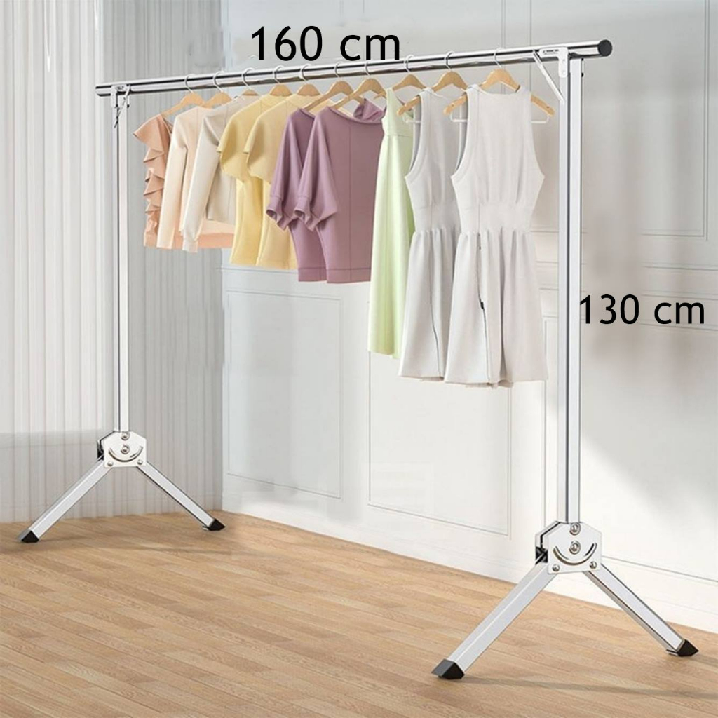 ราวตากผ้าสแตนเลสพับเก็บได้  2รุ่น 2 แบบ X X3 1668 1685 3361 - รูปที่ 7