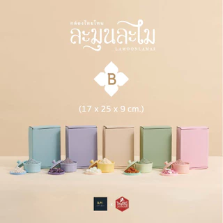 กล่องไทยโทน ละมุนละไม หูช้าง Size B (20 ใบ)