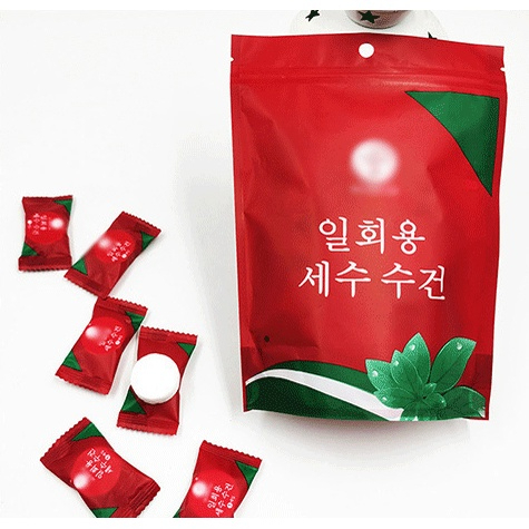 CMJ-02 【แพ็ค】ผ้าขนหนูอัดเม็ด Cotton ขนาดเล็ก ผ้าอัดเม็ด อเนกประสงค์ แบบใช้แล้วทิ้ง ขนาด 18x20 ซม.