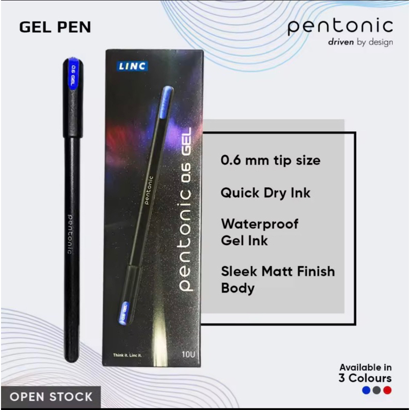 ปากกาลูกลื่น Linc Pentonic ขนาดหัว 0.6 mm ยอดนิยมจากอินเดีย ราคาถูก Shopee Lazada