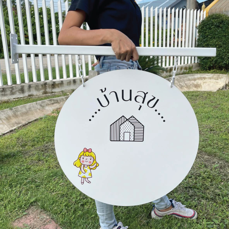 ป้ายแขวนหน้าร้าน สไตล์มินิมอล ป้ายร้านกาแฟ ร้านอาหาร งานสวย เกรดพรีเมี่ยม ได้มาตรฐานสากล ทนแดด ทนฝน ของตกแต่ง