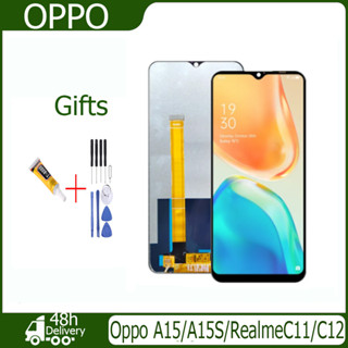 งานแท้ LCD Oppo A15/A15S/RealmeC11/C12 งานแท้ จอ ออปโป้ A15 หน้าจอพร้อมทัชสกรีน แถมชุดไขควง