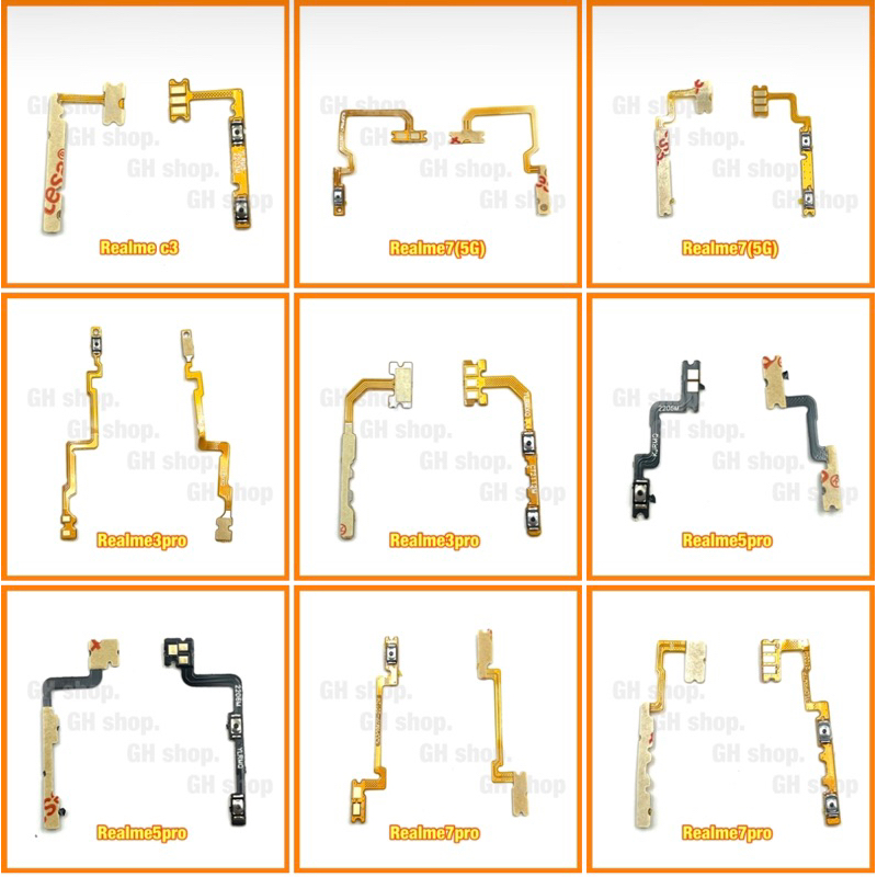 แพรสวิท/แพรปิดเปิดเสียง realme c3,realme7(4G),Realme3pro,Realme5pro,realme7pro,realme7i/c17,c11/c12/C15,c11(2021),c21y