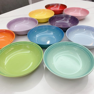 Cool color lecreuset18CM oat bowl household soup bowl noodle bowl salad bowl cereal bowl breakfast bowl high temperatur