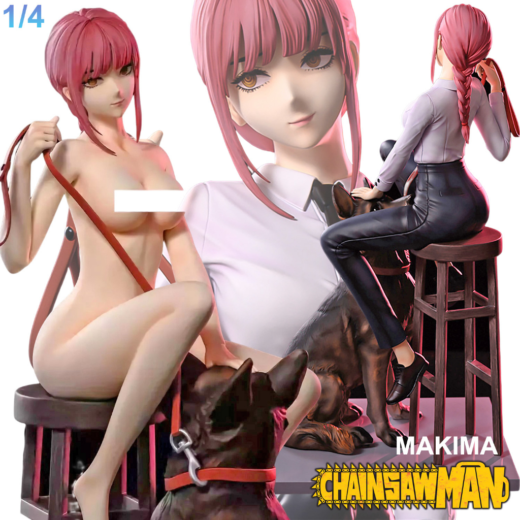 ของแท้ งานเรซิ่น Badwoman Studio Chainsaw Man เชนซอว์แมน มนุษย์เลื่อยยนต์ Makima มาคิม่า 1/4 นักล่าปิศาจ GK Resin อนิเมะ