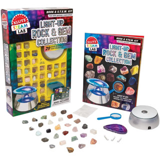 Klutz Steam Lab Light-up Rock &amp; Gem Collection