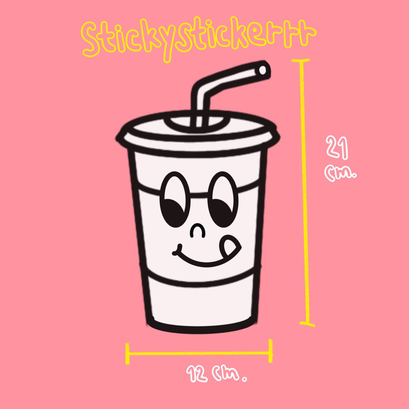 Mr.coffee สติ๊กเกอร์ตกแต่งร้าน ติดผนัง ติดกระจก ร้านกาแฟ คาเฟ่
