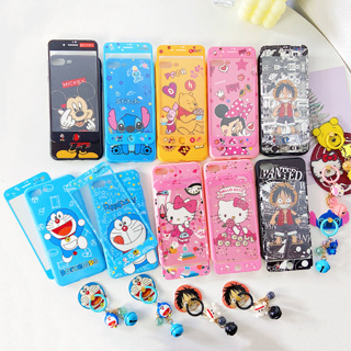 Sale39฿เคส + ฟิล์ม + แหวน ลายลายการ์ตูน iPhone5 /5S iPhone7plus 8PLUS iPhone 7/8/SE