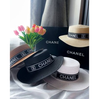 หมวกสาน CHANEL  4 สี หมวกสาน ทรงเค้ก