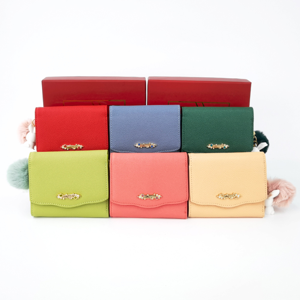 ST.JAMES กระเป๋าสตางค์หนังแท้/กระเป๋าสตางค์ใบสั้น แบบ 3 พับ รุ่น CARROT (มี 5 สี) | กระเป๋าสตางค์ ผู