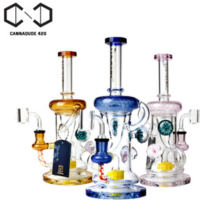 บ้องแก้ว Bubble In Glass Recycler 10" แจกันแก้ว 10 นิ้ว PHX535