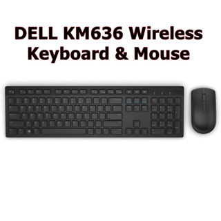 Mouse + Keyboard DELL KM636 Wiress เมาส์ คีย์บอร์ด ไร้สาย (ไทย) สภาพดี ราคาถูก