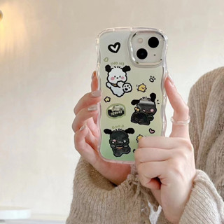 🎁ส่งของขวัญ🎁เคสไอโฟน 14 Pro Max 13 12 11 เคส for เคสไอโฟน11 Sanrio การ์ตูน กระจกเงา พกง่ายๆ การป้องกันการตก Case