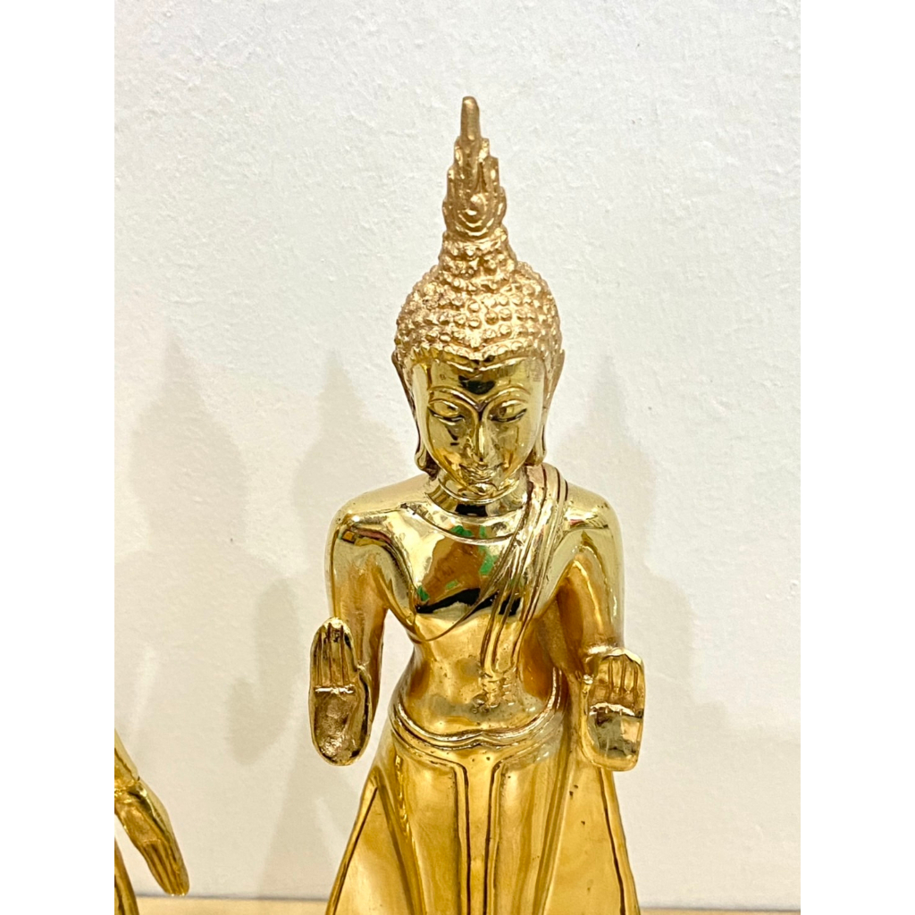 พระพุทธรูป ปางเปิดโลก ห้ามสมุทร 5 นิ้ว ทองเหลืองแท้100%(ราคาต่อองค์) ราคา ถูกที่สุด ดีลบีเคเค แกลเลอรีภาพที่ 3