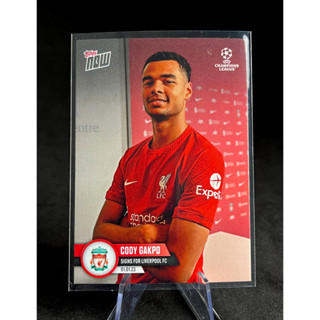 การ์ดบอล Signs for Liverpool FC - UCL Topps Now Card #69 Gakpo ลิเวอร์พูล