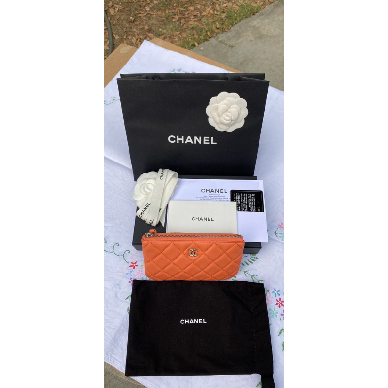 Chanel o case zip pocket