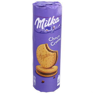 milka choco pause คุกกี้ช็อกโกแลตสอดไส้ครีมช็อกโกแลตนมเน้นๆ น้ำหนัก 260 กรัม 1 แพ็ค มี 13 ชิ้น BBF 30/09/23