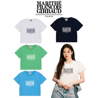 ✨🇰🇷Marithe francois girbaud W CLASSIC LOGO CROP TEE 🤍🇰🇷✨