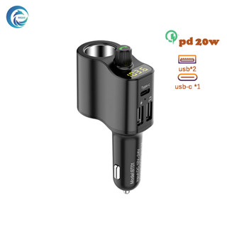 MGBB BT01 รถ เครื่องเล่นบลูทู บลูทูธหัวชาร์จ  usbในรถ  car charger  ยานยนต์ usb bluetooth เสียบกับเครื่องบันทึกการขับขี่ได้ PD20W + QC 3.0 display