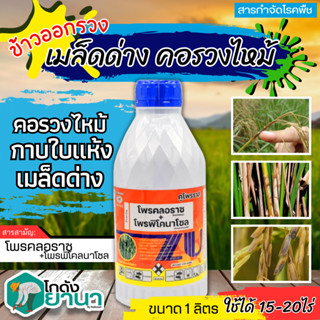 🌾 คูโปรราซ (โพรคลอราซ+โพรพิโคนาโซล) ขนาด 1ลิตร ป้องกันเชื้อราแอนแทรคโนส ช่อดอกดำ ผลเน่า กาบใบแห้ง