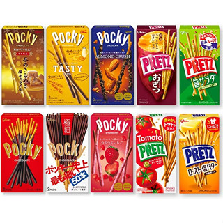 Glico Pocky Pretz Assortment 10 แบบ PSJ Variety Box (ป๊อกกี้ 6 แบบ + Pretz 4 แบบ) อย่างละ 1 กล่อง Sweets [ส่งตรงจากญี่ปุ่น]