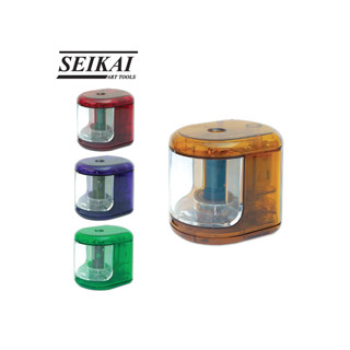 (KTS)เครื่องเหลาดินสอไฟฟ้า SEIKAI รุ่นAA00173ขนาด 6x7.5x7 cm. คละสี