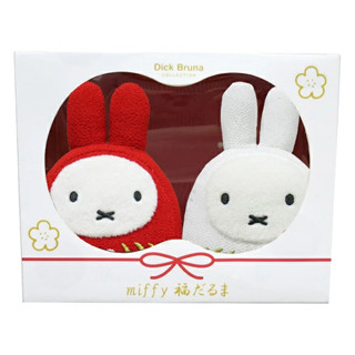 [ส่งตรงจากญี่ปุ่น] Dick Bruna Miffy ชุดตุ๊กตานุ่มนิ่ม สีแดงและสีขาว Fukudaruma Japan