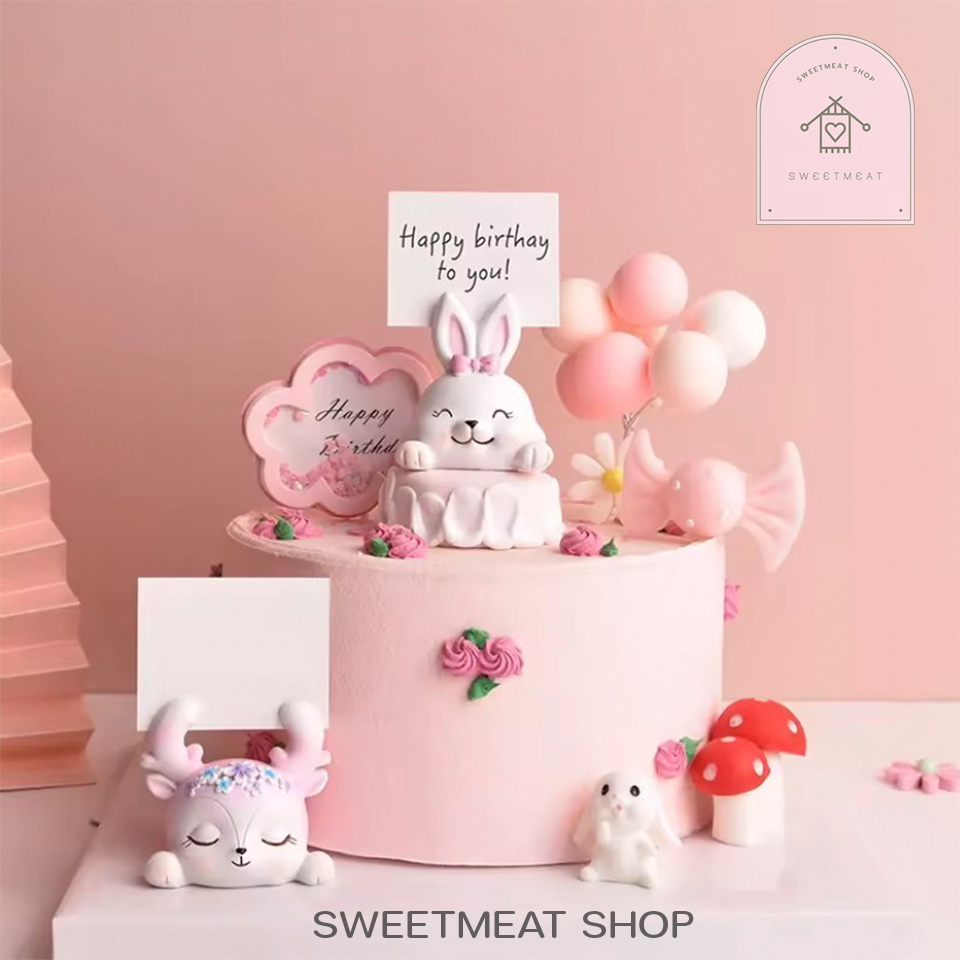 ตุ๊กตากระต่าย กวาง ยูนิคอร์น แต่งเค้ก 077 391 394 390 233 389 750