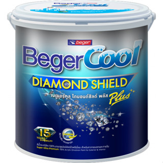 Beger Cool ไดม่อนชิลด์พลัส กึ่งเงา สีครีม 9L OW-7-3