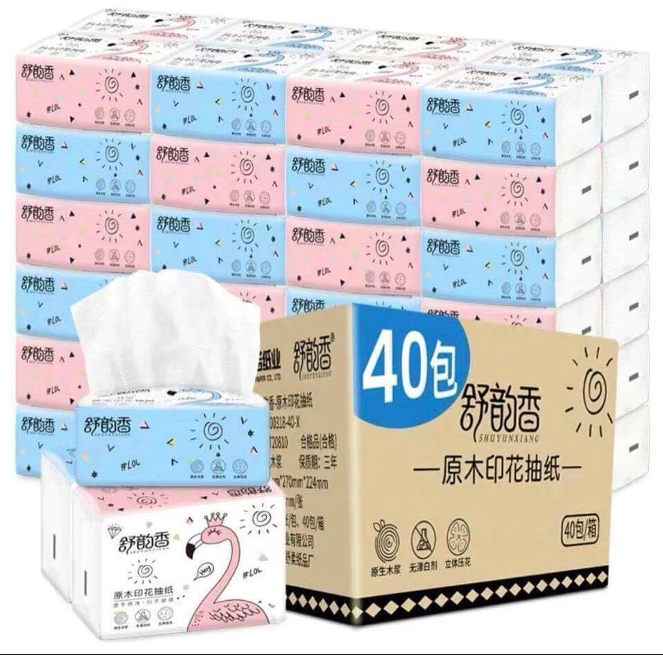 กระดาษทิชชู่ 1 ห่อ (1ห่อมี210 แผ่น )ไร้ฝุ่น กระดาษเช็ดหน้า ไม่เป็นขุย ราคาถูก1ห่อ5บD8 thumbnail 3