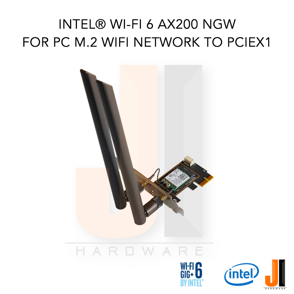 Intel® Wi-Fi 6 AX200 card for PC Pciex1 wifi network wireless lan + bluetooth v.5.1 dual band with 8 DB (มีการรับประกัน) - รูปที่ 3