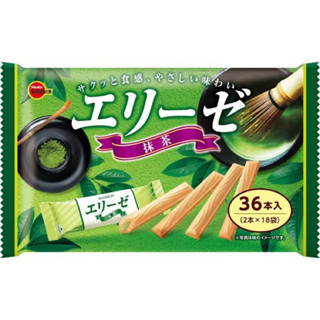 Bourbon elise matcha 129g. ขนมญี่ปุ่น 🇯🇵 เบอร์บอน เวเฟอร์สอดไส้ครีมชาเขียว