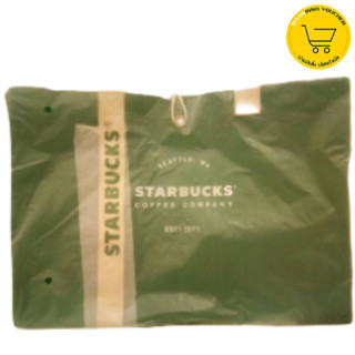 Starbucks Canvas Bag กระเป๋าสตาร์บัคส์ สีเขียว (สนใจสินค้า ทักแชทสอบถามทางร้านได้เลยนะคะ)