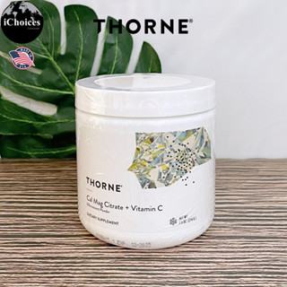 [Thorne] Cal-Mag Citrate Effervescent Powder 214 g แคลเซียม แมกนีเซียม ชนิดผง วิตามินซี Vitamin C