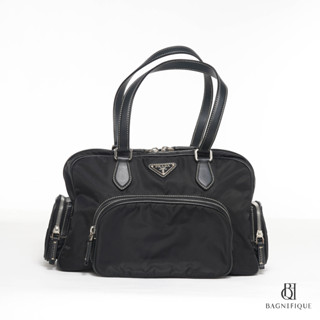 PRADA MESSENGER BL0247 32 BLACK NYLON SHW