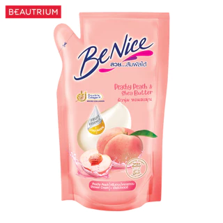 BENICE Shower Cream Peachy Peach & Shea Butter ผลิตภัณฑ์ทำความสะอาดผิวกาย 400ml