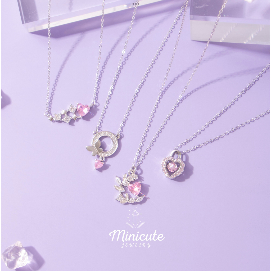 ส่งฟรี Minicutejewelry สร้อยคอเงินแท้ 925 คอลเลคชั่น Sweet Dream สร้อยคอผู้หญิง สร้อยเงิน จี้เงิน เครื่องประดับเงินแท้