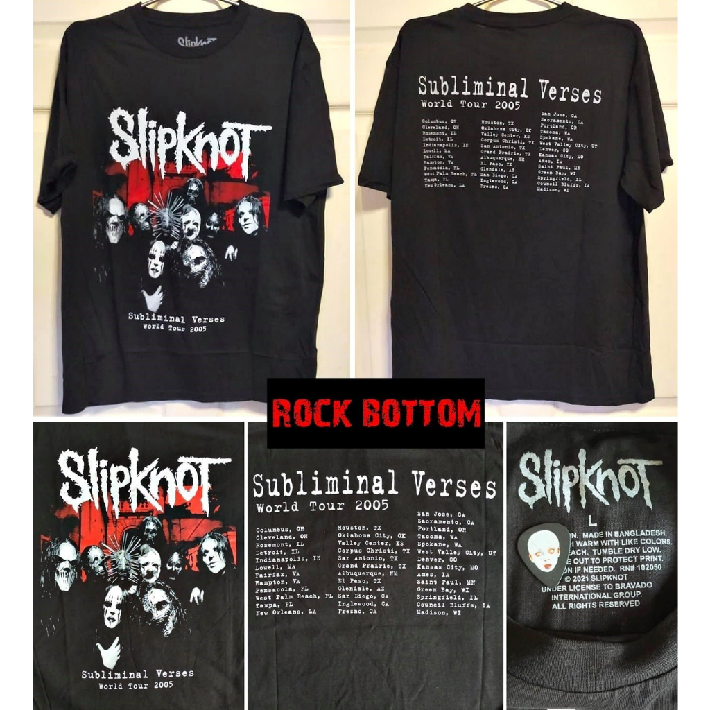 เสื้อ SLIPKNOT ลิขสิทธิ์แท้ 💯 มือ 1