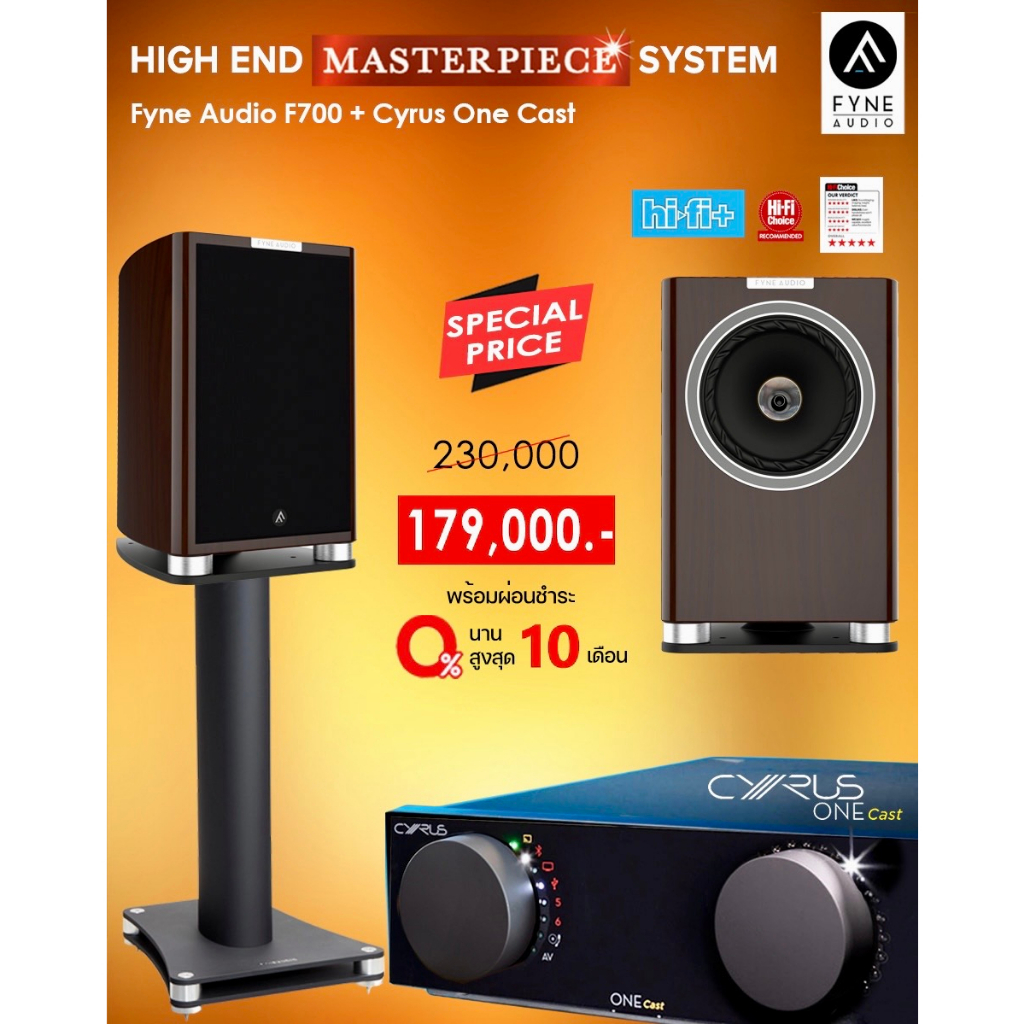 Fyne Audio F700 + Cyrus One Cast