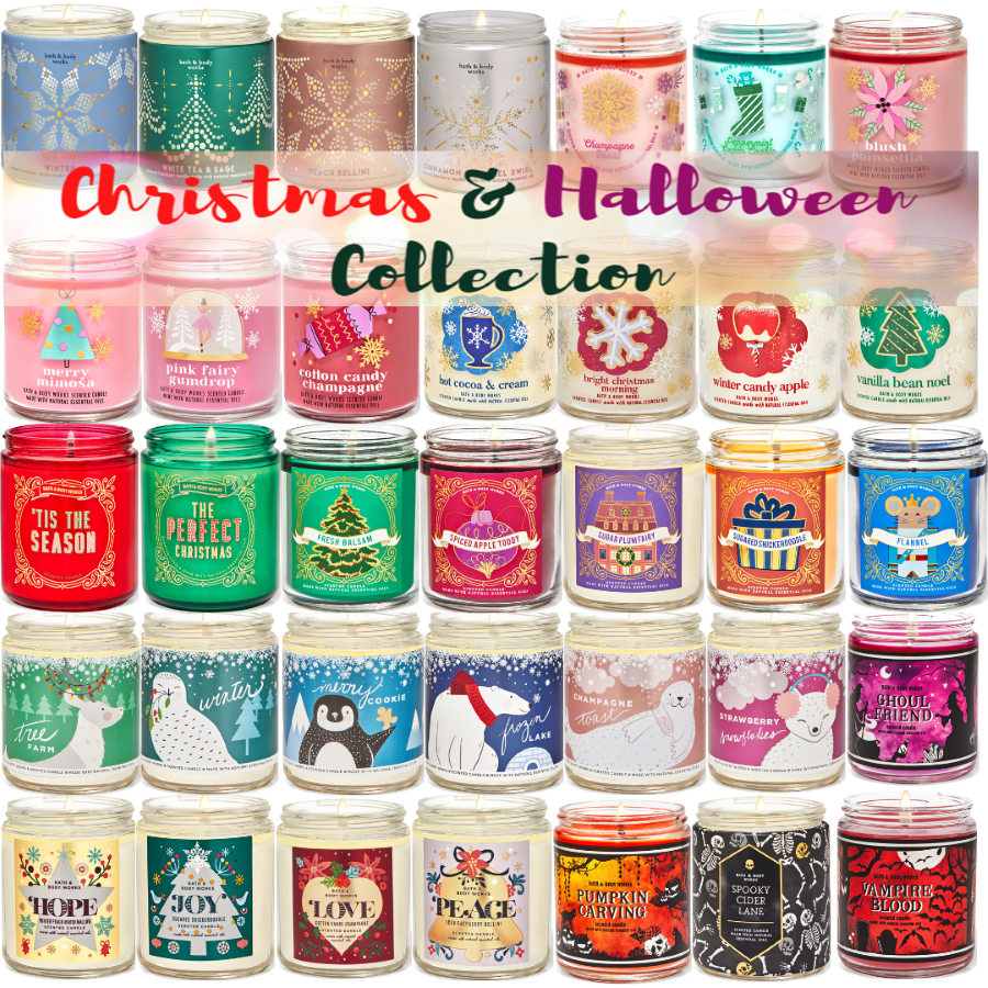 BBW#2 Single Wick Xmas Collection Candle Bath &amp; Body Works Single Wick candle  เทียนหอม 7 oz / 198 g