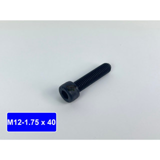 สกรูหัวจมดำเกลียวตลอด เกรด12.9 ขนาด M12-1.75x40 (บรรจุ 5 ตัว)