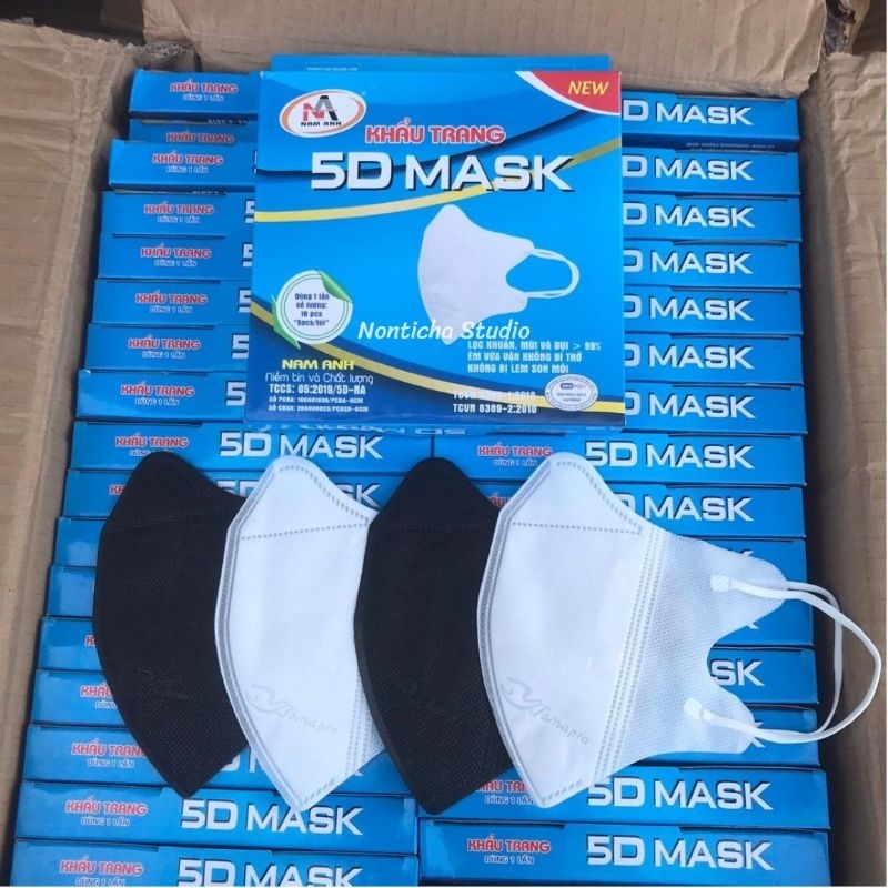 แมส 5D Famapro แมสฟามาโปร สำหรับผู้ใหญ่ กล่องละ 10 ชิ้น (มีกล่อง)