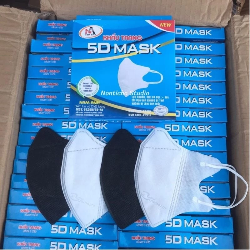 แมส 5D Famapro แมสฟามาโปร สำหรับผู้ใหญ่ กล่องละ 10 ชิ้น (มีกล่อง)