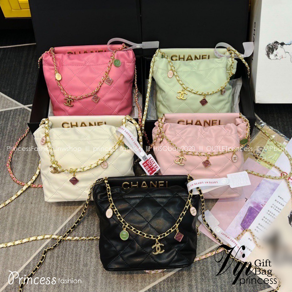 Chanel ss22 shopping tote / Chanel 23P mini bucket bag  น่ารักมากๆ กับกระเป๋าสะพายไซส์มินิ ที่ปล่อยผ่านไม่ได้จริง